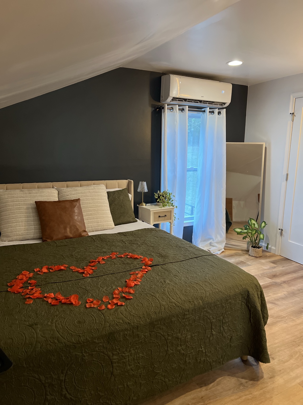 The loft bedroom